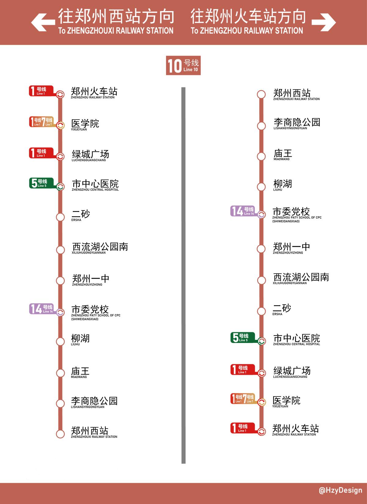 郑州地铁最新版路线图详解